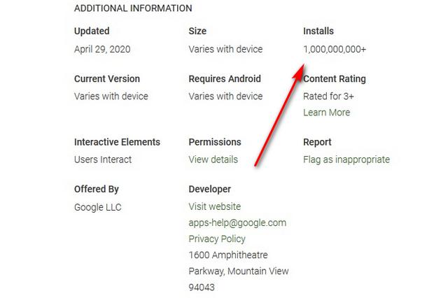 Google Messages App在Play商店安装了10亿个安装程序