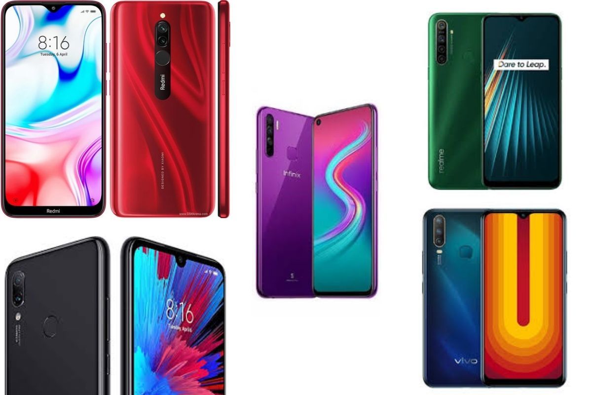 Redmi 8，Realme 5i，Redmi Note 7S，更多：在亚马逊上购买5款低于10,000卢比的最佳手机，Flipkart