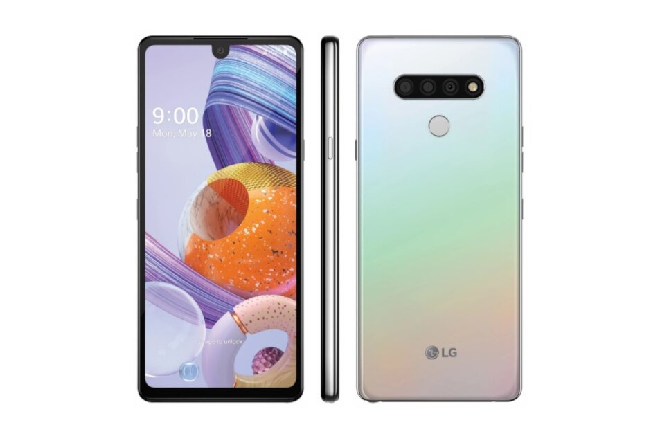 LG Stylo 6的渲染呈现泪滴状缺口，更薄的边框和更高的宽高比