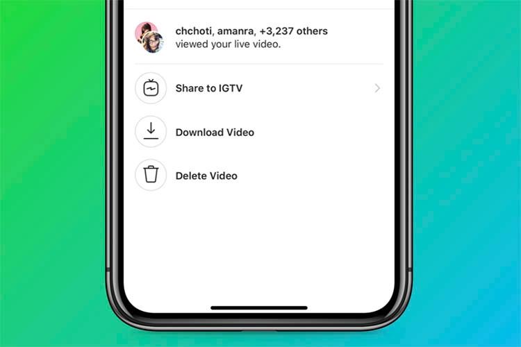 Instagram现在可让您将直播视频保存到IGTV