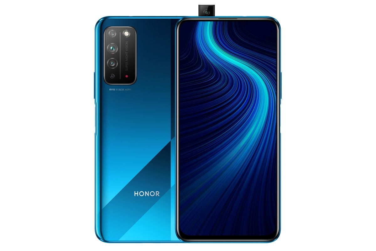 Honor X10渲染器展现了完整设计，弹出式自拍相机和侧面安装的指纹扫描仪