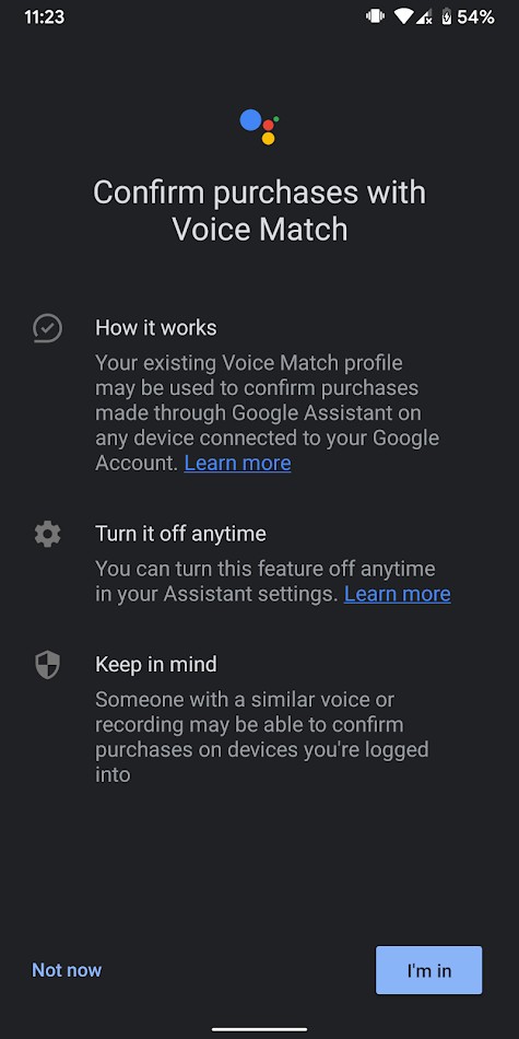 Google对通过Google Assistant购买的某些商品测试语音确认