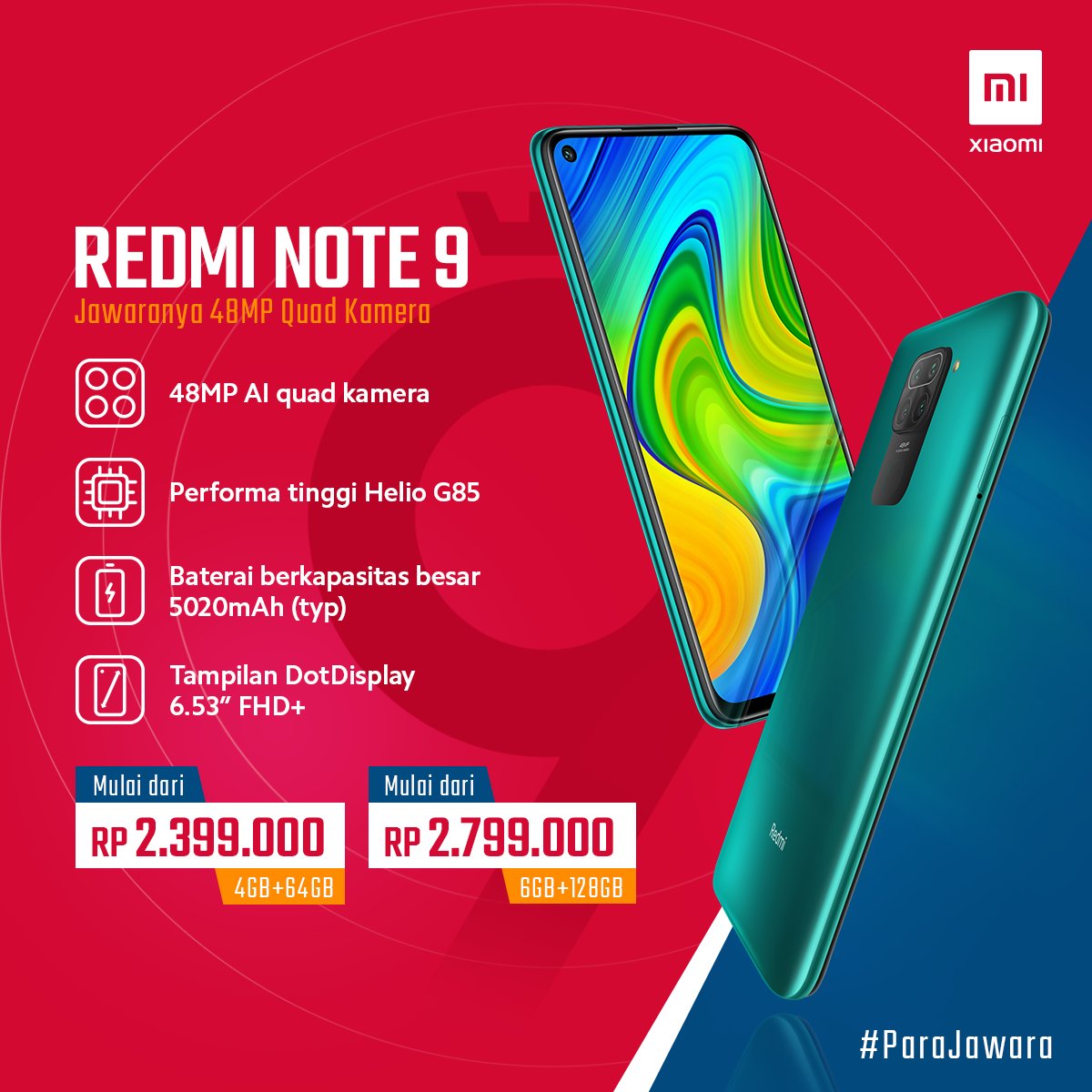 Redmi Note 9在西班牙推出，Note 9和Note 9 Pro在印度尼西亚推出