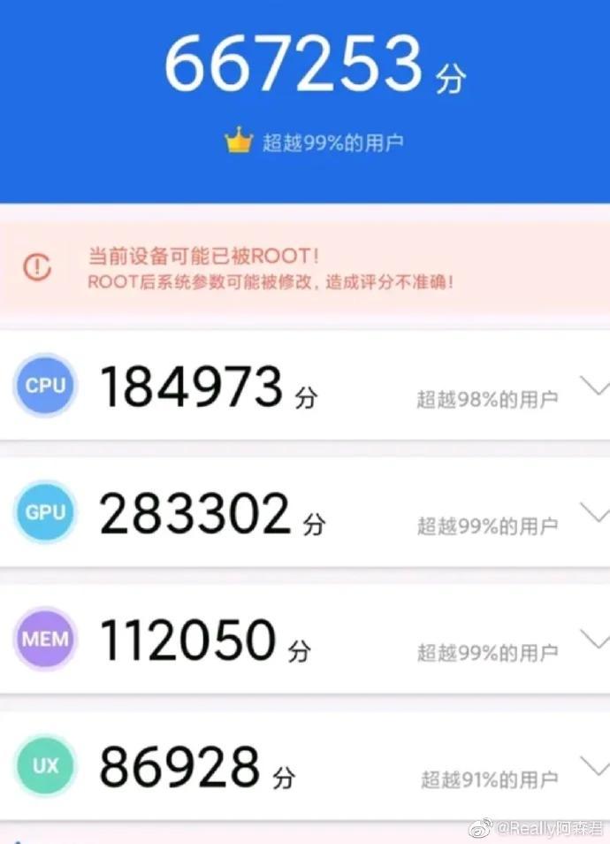 骁龙865 Plus在AnTutu上的得分超过650K