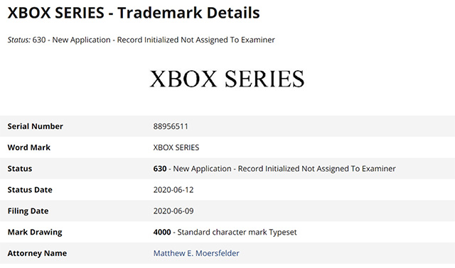 Microsoft商标“ Xbox系列”名称助长Xbox Series S的猜测