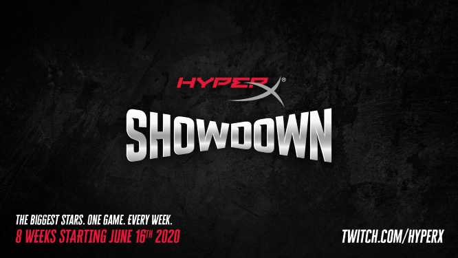 HyperX Showdown宣布，一个由知名名人和运动员参加的新游戏活动系列