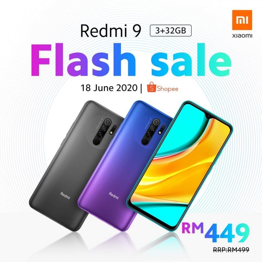 Redmi 9在马来西亚推出，价格从MYR499（〜€103）起！