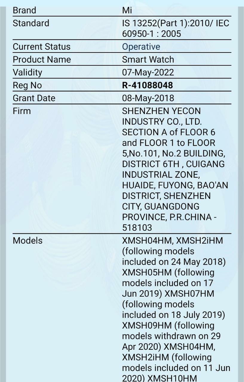 小米Mi Band 5印度即将获得BIS认证，即将启动