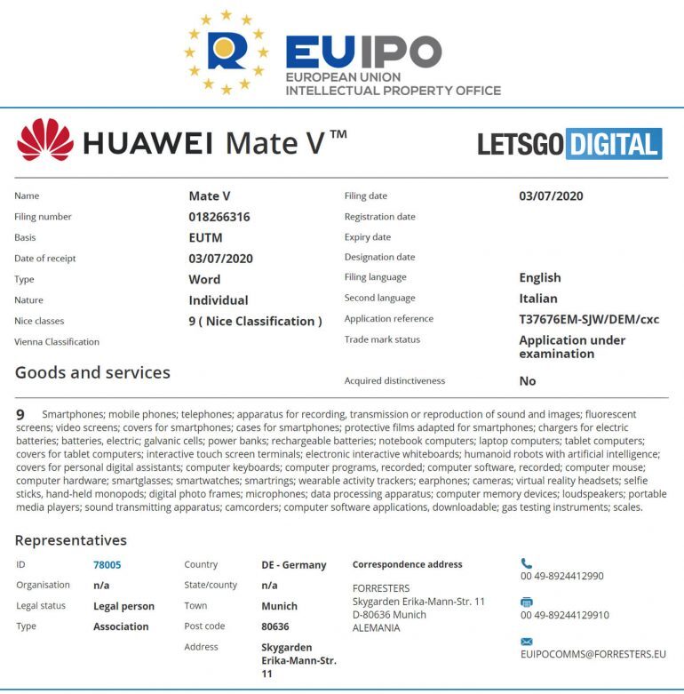 华为的下一个可折叠产品可能称为Mate V