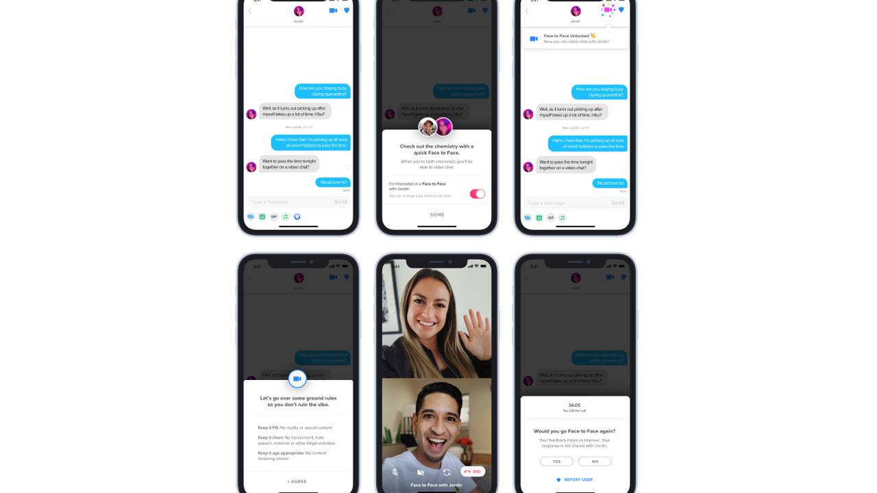 Tinder面对面的视频聊天可帮助您在锁定中获得喜爱