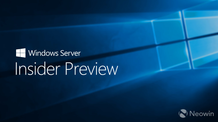 Windows Server Insider Preview版本20165现在可用