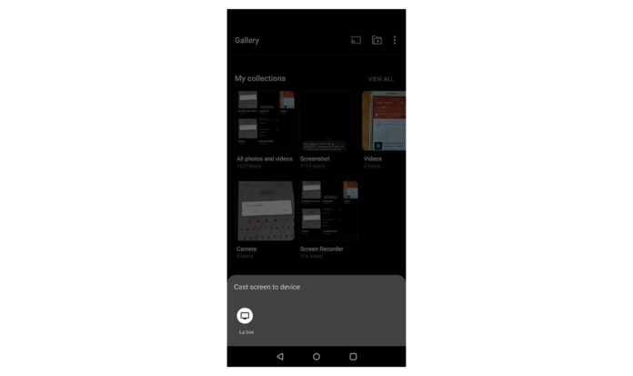 一加 Gallery v3.12.33添加了投射选项