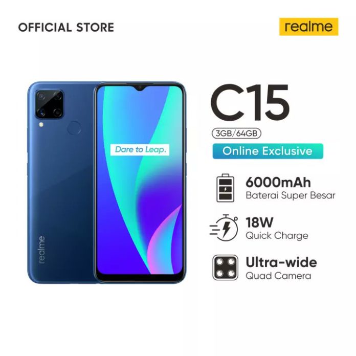 Realme C15变体出现在零售商列表中