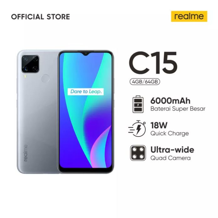 Realme C15变体出现在零售商列表中