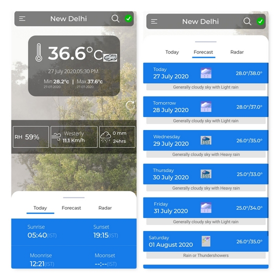 印度政府在Android和iOS上启动天气应用“ Mausam”