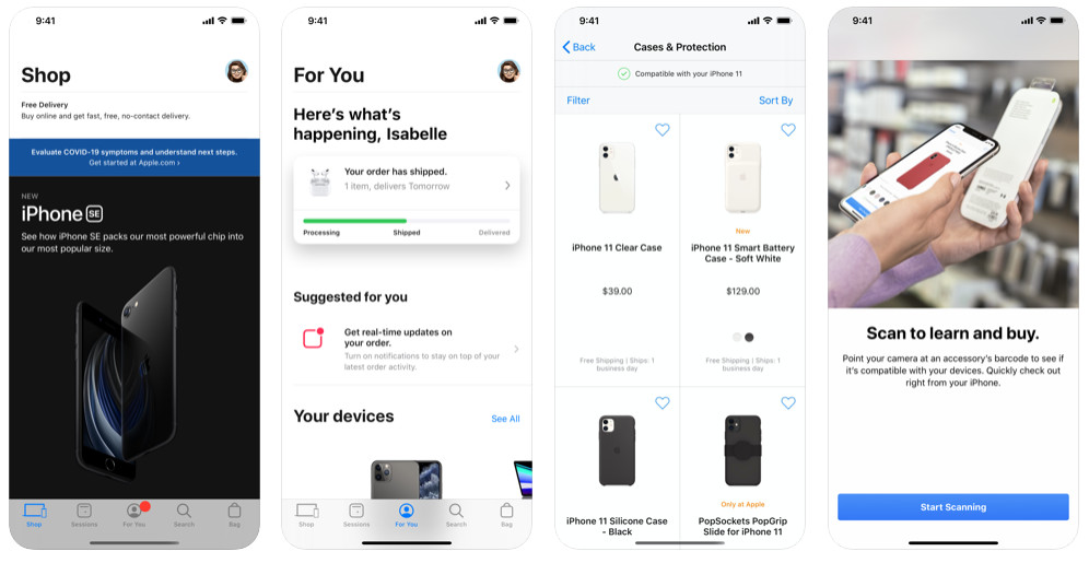 Apple Store应用程序获得新标签以用于购物建议和iPhone比较