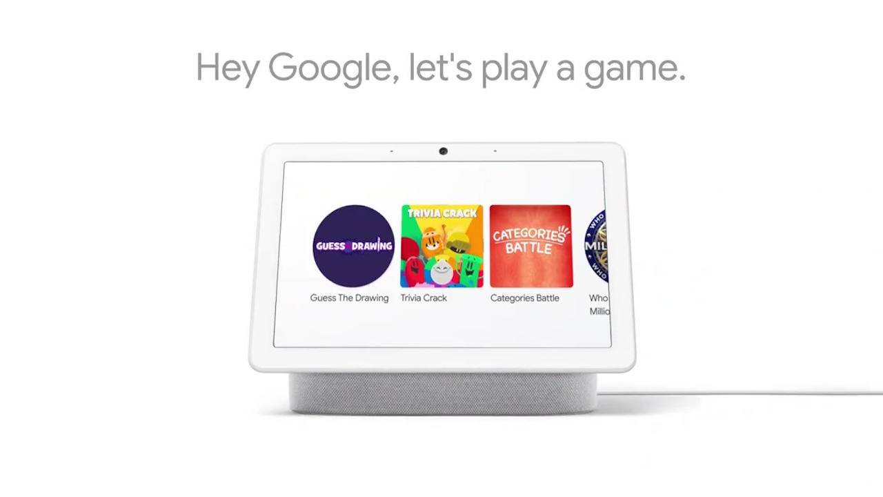 Google Assistant智能显示器现在可以玩视听游戏