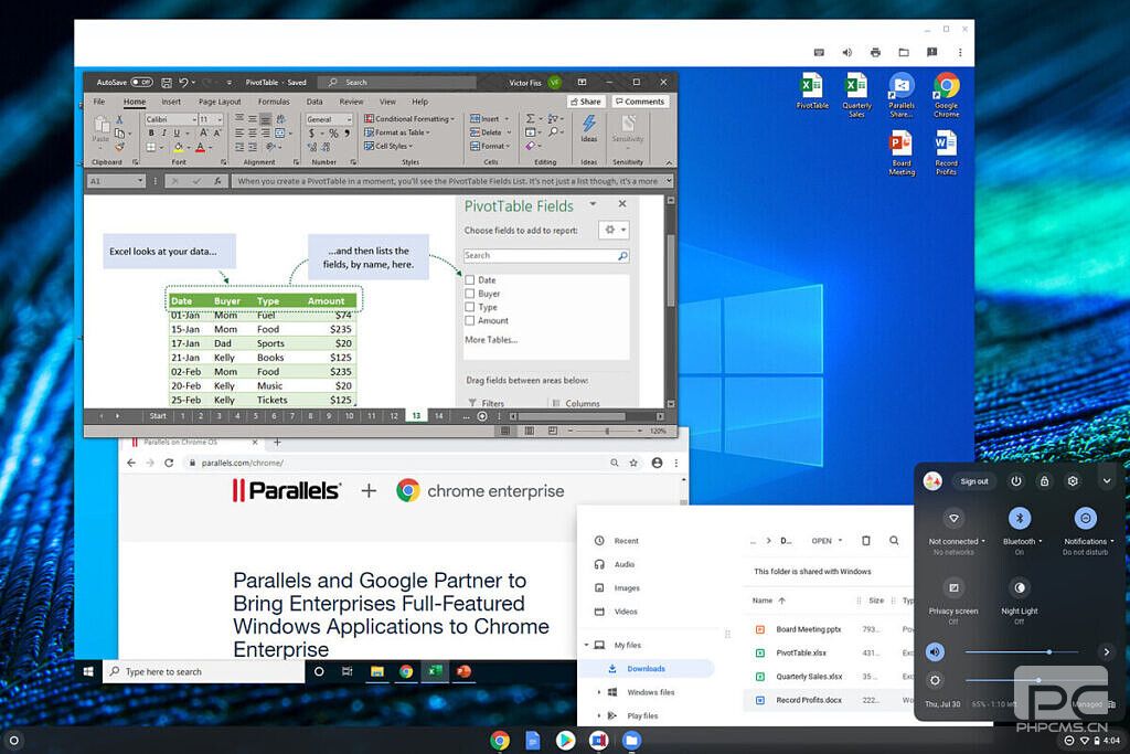 Google通过Parallels将Windows应用引入Chromebook
