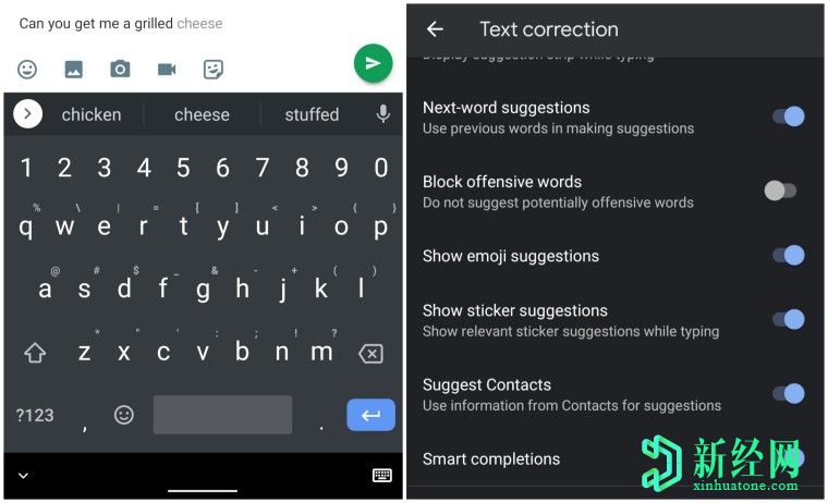 适用于Android的Gboard获得了智能完成功能，新的基于助手的语音输入功能以及更多功能