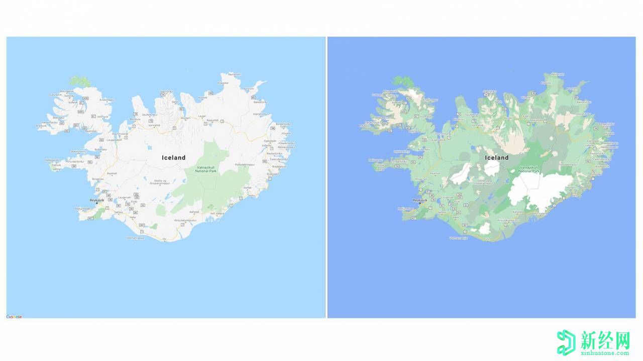谷歌 Maps的新UI色彩丰富