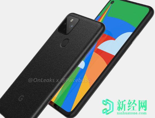 泄漏的Google Pixel 5渲染图显示了双后置摄像头和指纹传感器