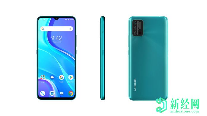 Umidigi A7S渲染的表面具有红外测温仪，专用按键和防指纹设计