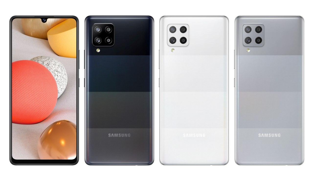 三星Galaxy A42 5G官方渲染图展示其颜色变化