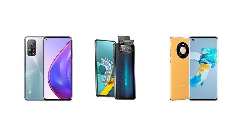 小米Mi 10T Pro与华硕Zenfone 7、华为Mate 40:规格对比