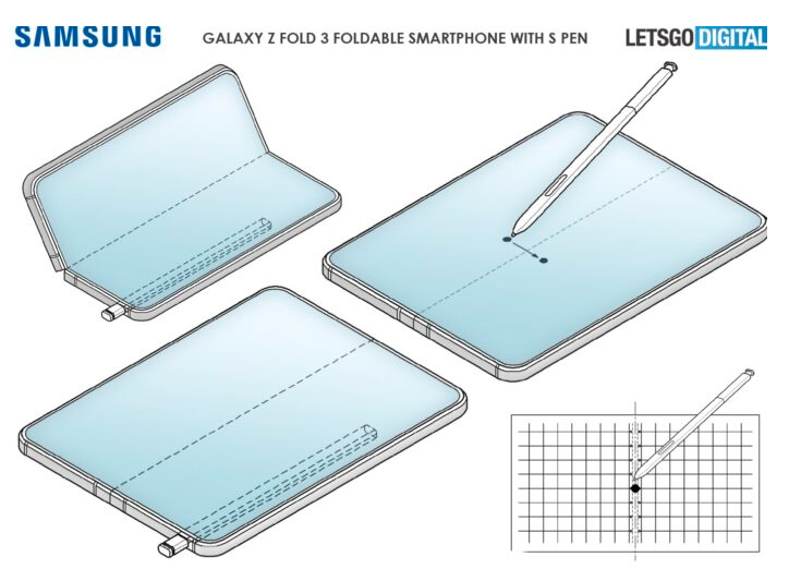 三星Galaxy Z Fold 3 S Pen的专利公开
