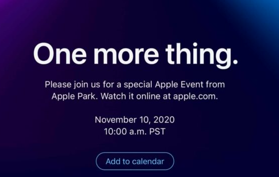 苹果公司已经正式宣布，它将在11月10日举行名为“一件事情”的活动