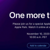 苹果公司已经正式宣布，它将在11月10日举行名为“一件事情”的活动