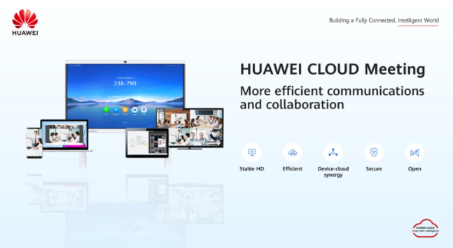 华为发布基于云的视频会议解决方案
