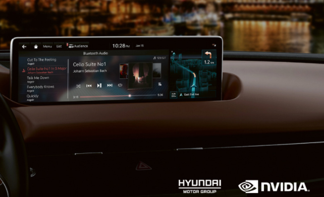 现代汽车集团未来的车型将使用NVIDIA Drive信息娱乐系统