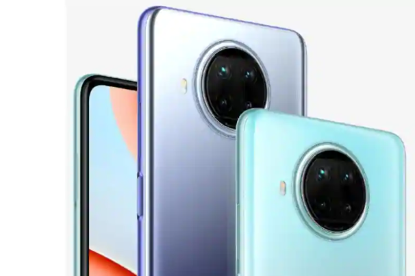 Redmi Note 9 Pro 5G具有蓝色和橙色混合的渐变设计