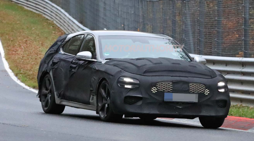 2022年Genesis G70旅行车间谍照片，但可能不会在美国发售