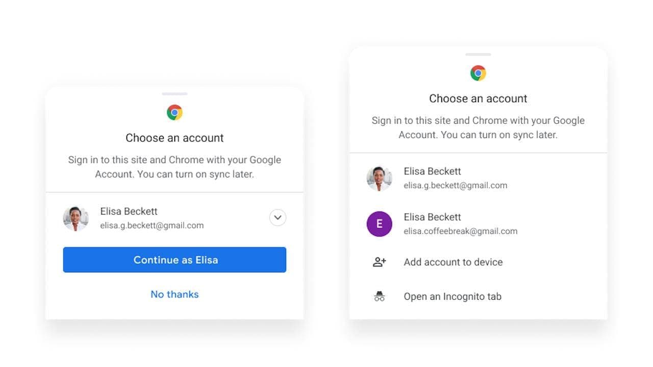 Chrome同步对于Android登录和桌面密码是可选的