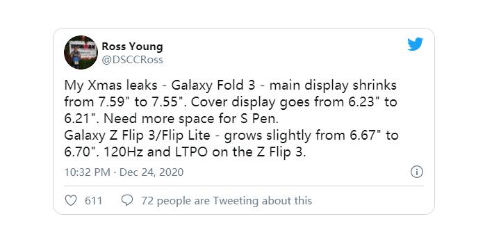 三星Galaxy  Z  Fold  3 S  Pen整合可能需要权衡