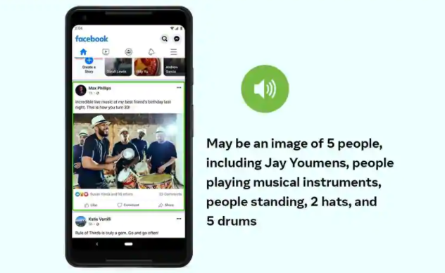 Facebook改进了其AI工具，该工具可为视障用户生成照片描述