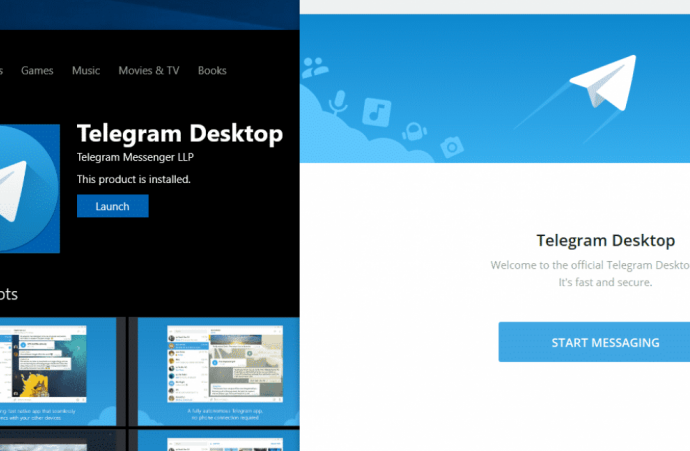 适用于Windows 10的Telegram的应用程序已更新