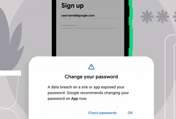Google向Android推出了密码检查功能