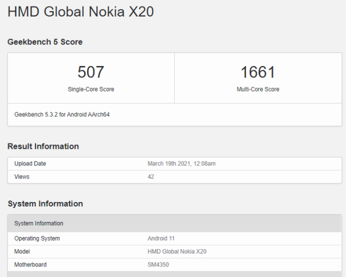 诺基亚X20将采用高通Snapdragon 480处理器