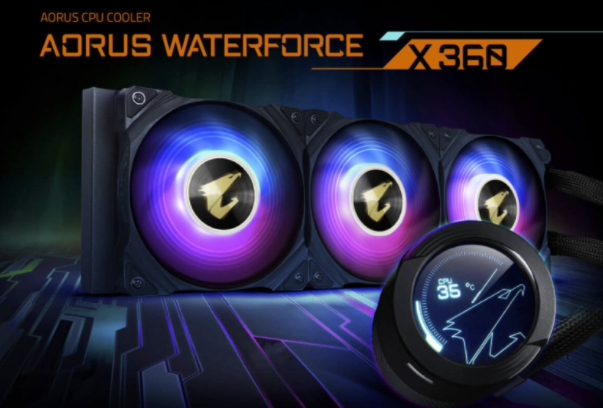 技嘉的新型Aorus WaterForce X AIO液体冷却器支持英特尔即将推出的Alder Lake插槽