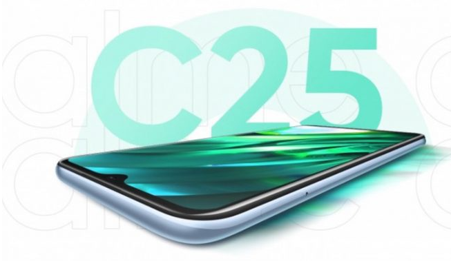 Realme C25搭载6000 mAh容量电池