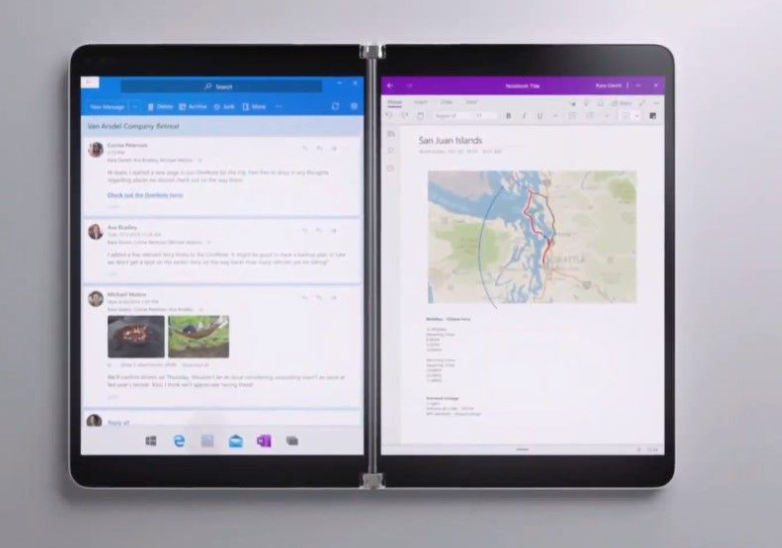 微软Surface Neo是一款双屏设备