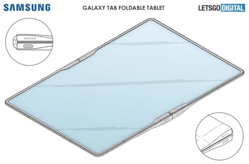 Galaxy  Z  Fold  Tab可能成为明年三星的三折平板电脑