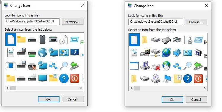 微软用现代设计静默替换Windows 10中的Windows 95图标