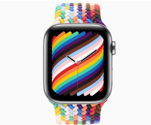 苹果推出了新的Apple Watch Pride Edition表带和动感表盘