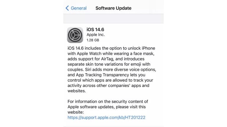 苹果iOS 14.6和iPadOS 14.6现已上市，给iPhone和iPad带来更多更新