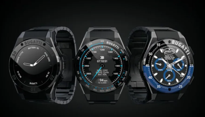 布加迪推出三款新智能手表