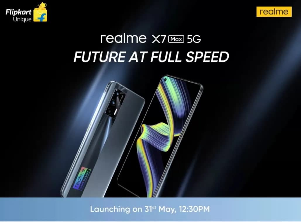 Realme  X7Max：印度价格，发布日期